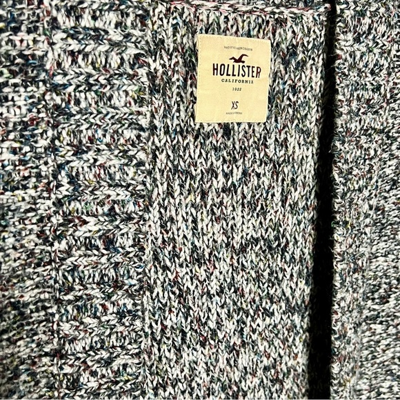 Hollister Chunky Knit Crochet Open Cardigan SZ XS - Picture 2 of 4